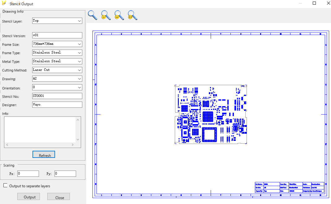 Drawing output